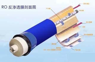  src=/up_files/rofst.jpg width=300 height=300 /></p><p><span style=font-size:12px;>.<a href=http://m.mhtjz.com/fanshentou></a><span style=color:#ff0000;><strong>反滲透膜</strong></span></a>分離技術，簡稱RO技術。</span></p><p><span style=font-size:12px;>&nbsp;</span><span style=color:#000000;><span style=font-size:12px;><strong>1）概述</strong></span></span></p><div><div><span style=font-size:12px;>&nbsp;&nbsp;&nbsp;&nbsp;&nbsp;&nbsp;&nbsp; 滲透技術是當今優(yōu)秀和節(jié)能有效的膜分離技術。<a href=http://m.mhtjz.com/fanshentou></a><span style=color:#ff0000;><strong>反滲透膜</strong></span></a>、鈉濾設備、PP棉等其原理是在溶液滲透壓的作用下，依據(jù)其他物質(zhì)不能透過半透膜而將這些物質(zhì)和水分離開來。由于反滲透膜的膜孔徑非常小（僅為10A左右），因此能夠有效地去除水中的溶解鹽類、膠體、微生物、有機物等（去除率高達97－98％）。系統(tǒng)具有出水水質(zhì)好、耗能低、無污染、工藝簡單、操作簡便等優(yōu)點。　</span></div><div style=LINE-HEIGHT: 20pt; TEXT-INDENT: 24.65pt><span style=font-size:12px;>反滲透技術通常用于海水、苦咸水的淡水；水的軟化處理；廢水處理以及食品、醫(yī)藥工業(yè)、化學工業(yè)的提純、濃縮、分離等方面。此外，反滲透技術應用于預除鹽處理也取得較好的效果，能夠使離子交換樹脂的負荷減輕松90%以上，樹脂的再生劑用量也可減少90%。因此，不僅節(jié)約費用，而且還有利于環(huán)境保護。反滲透技術還可用于除于水中的微粒、有機物質(zhì)、膠體物，對減輕離子交換樹脂的污染，延長使用壽命都有著良好的作用。</span></div><div><span style=font-size:12px;>反滲透是目前<a href=http://m.mhtjz.com/products></a><strong><span style=color:#ff0000;>高純水制備</span></strong></a>中應用廣泛的一種脫鹽技術，它的分離對象是溶液中的離子范圍和分子量幾百的有機物，反滲透（RO）、超過濾（UF）、微孔膜過濾（MF）和電滲析（ED）技術都屬于膜分離技術。</span></div><div><span style=font-size:12px;><img style=FILTER: ; WIDTH: 212px; HEIGHT: 121px alt=
